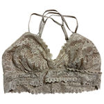 Aerie  tan lace Unpadded lined pull over bralette large Photo 0