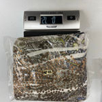 Style & Co NWOT women's green white floral tie dyed faux sequin loose blouse L Photo 5