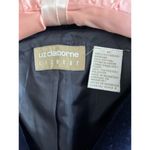 Liz Claiborne  vintage navy blue blazer gold Button Pea Coat Size 10 velvet Photo 2