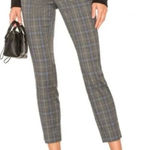 Rag and Bone  Simone Gray Blue Plaid Check Print Ankle‎ Pant Size 00 Photo 0
