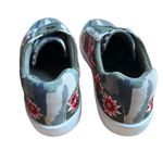 Johnny Was Junia Olive Suede Leather Camo Embroidered Sneakers Size 7 Photo 4