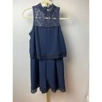 Nicholas Navy Double Layer Romper Sz. 4 Blue Photo 2