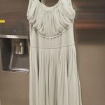 Reiss ππ Thora Pleated Chiffon Dress ~ Aqua US 10 Photo 10