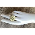 Lucky Brand Vintage  Multi Color Flower Blue Cream Ring Women’s Size 7" Photo 2