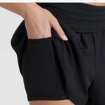 Joy Lab Black Mid Rise Foldover Waist Athletic Shorts Medium Photo 7