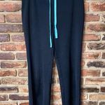 Silverwear Black Seafoam Green Straight Leg Track Sweatpants Women's Size Medium Photo 0