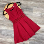 Free People fussia pink fit and flare skater dress daisy crochet women’s 0 Photo 0