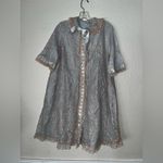 SAKS FIFTH AVENUE ODETTE BARSA VINTAGE 60's Lace Robe in Pastel Pink Blue Size undefined Photo 9