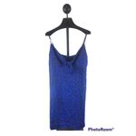 Wild Fable NWT Royal Blue Cheetah Slip Mini Dress Size Medium Photo 1