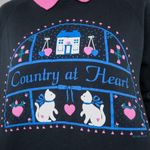 Vintage 90s Gopher Sport Graphic Cat Lady Collared Sweatshirt Photo 2