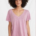Marine layer  Boyfriend V-Neck in Heather Rose Size M Photo 1