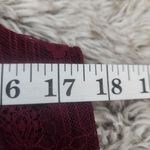 BCX  Mock Neck Fully‎ Lined Lace Tank Top Dark Red Size Medium Photo 9