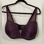 Torrid  CURVE Purple Lace Bra In Size 44DDD Casual everyday adjustable Photo 0