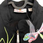 Quacker Factory  embroidered dragonfly Zip Up jacket Women’s Size‎ S Small Photo 2