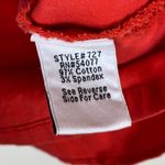 CAbi Taylor Ruffle Back Red Orange Military Button Up Jacket Style #727 Size S Photo 5