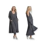 Free People FP Beach ☀︎︎ Bicoastal Open Duster Long Cardi ☀︎︎ Charcoal ☀︎︎ Small Gray Photo 14