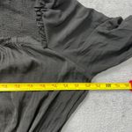 Current Air  Los Angeles Black Pleated Ruffle Mini‎ Dress XL Long Sleeve HighNeck Photo 6