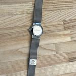 Skagen Denmark Ladies Watch Stainless Steel Mesh Bracelet Dial Ring Crystals Photo 9