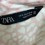 ZARA “Satin Effect” Pink Leopard Blouse Photo 9