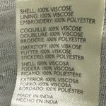 Free People Bohemian Cottage Embroidered Floral Sweet It Is Wide Leg Pants Large Photo 12