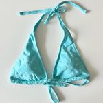 Aerie NWT Terry Floral Big Sur Turquoise Blue Triangle Bikini Top Size Large Photo 5