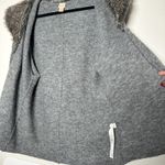 Chico's Chico’s Lillian Gray Wool Blend Faux Fur Collar Cardigan Sweater Photo 11