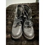 Torrid  Black Foldover Plaid Inside Combat Ankle Boots Booties Size 9 Photo 1