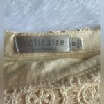 Solitaire Mini Skirt Women’s Size Large Cream Photo 2
