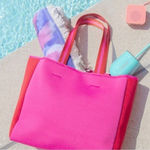 Summersault Neoprene Swim Beach‎ Pool Tote Bag Pink NEW Photo 0