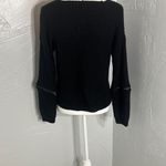 Poof! Classic Black V-Neck Sweater Photo 5