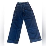 Wild Fable  Super High Rise Baggy Jeans Black White Stitching Womens Size 2 NWT Photo 1