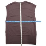 Athleta  Retroterry V-Neck Sweatshirt Tee Mauve Sleeveless Womens XS Photo 8