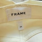 Frame  Le High Skinny Off White Coated Jeans High Rise Stretch Denim Sz 25 Photo 3