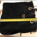 UGG  Black Suede Tote Leather Shoulder Bag Photo 11