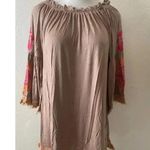 Velzera 🆕 Floral Embroidered Tassel Peasant Dress Boho L🆕 Photo 3