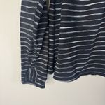 Athleta Elite Striped Half Zip Pullover Long Sleeve Stretch Black White Size XL Photo 3