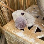 Flashy Lepidolite Mica & Amethyst Sterling Silver Pendant Purple Photo 5