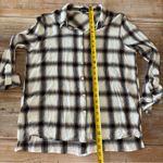 Dear John  Women’s Black and White Plaid Button Down Shirt Large Photo 7