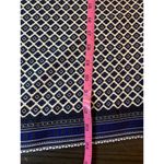 Dalia Flowy Blouse‎ Shirt Womens Small Blue Geometric Office Church Business Photo 11