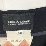 Giorgio Armani a Milano Borgonuovo 21 deep Navy Slacks Career Pants SZ 40 job Photo 11