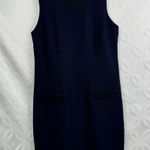 Karl Lagerfeld 5 for $25| Women Size 10 Lace detail Navy Sheath Dress Photo 10