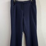 Akris Punto Pants Mikko Straight Leg Boyfriend Pants in Navy Blue Sz US 10 EUC Photo 1