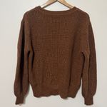 Gap  Cotton Knit Sweater Size Small Women’s Brown Neutral Fall Photo 4
