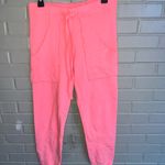 Frank & Eileen Eamon Jogger Watermelon Pink Terry Tapered Relaxed SZ XS Photo 2