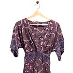 Closet London Boho Print Kimono Maxi Dress Pink Size 6 Coastal Summer Hippie Photo 5