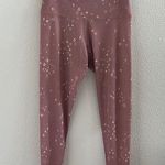 Onzie Hot Yoga High Rise Legging Pink Hue with Star Constellation Print XS Photo 0