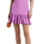 Veronica Beard  Purple Sheath Mini Dress with Puff Sleeves Size 6 NWT Photo 0