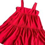Amanda Uprichard Mitzi Mini Dress Bright Red Pockets Tank Top Size Small Women's Photo 6