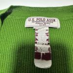 U.S. Polo Assn. This Women's V-Neck Cable Knit Sweater Size L Photo 2