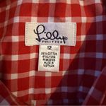 Lilly Pulitzer Lilly‎ Pulitzer Vintage White Label Button Down Shirt Women’s Size 12 Red Plaid Photo 2